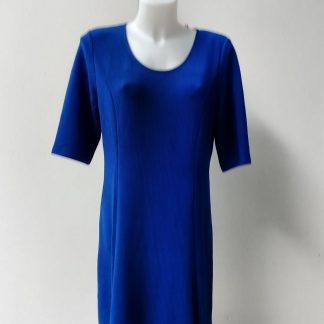 Korenblauwe tailored jurk