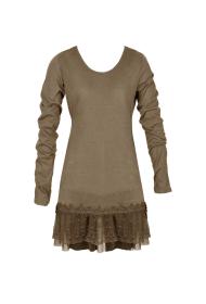 Basic jurk beige
