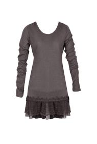 Basic jurk taupe